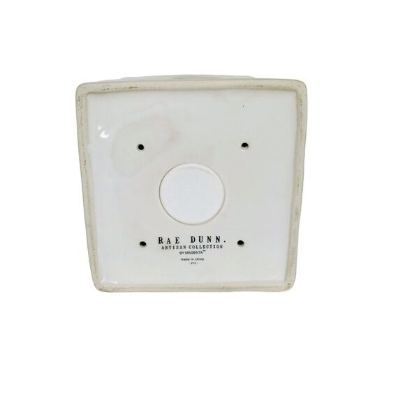 Farmhouse Rae Dunn Ceramic Garden Birdhouse "Tweet" Outdoor Stand Hanging - Picture 10 of 10